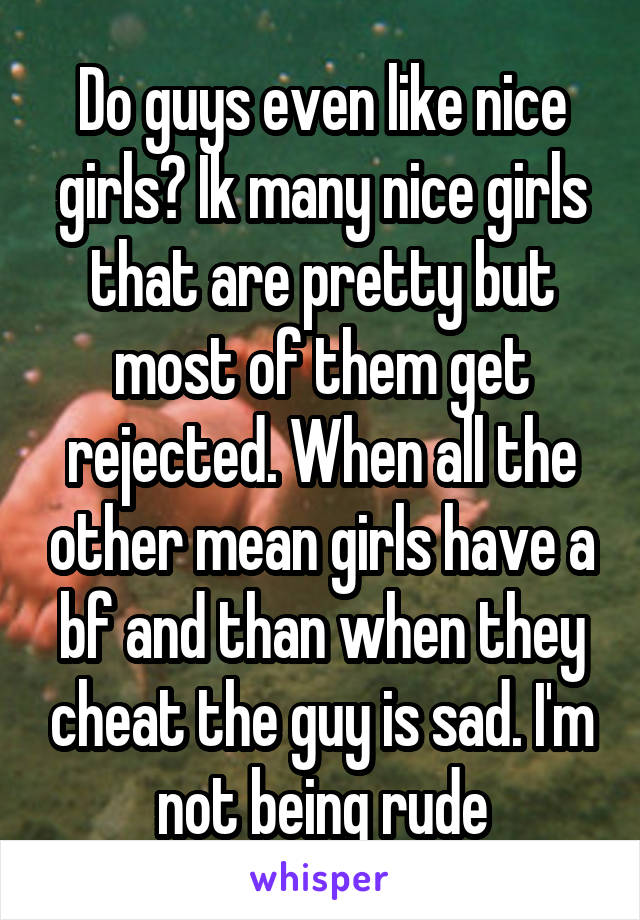 Do Guys Like Nice Girls